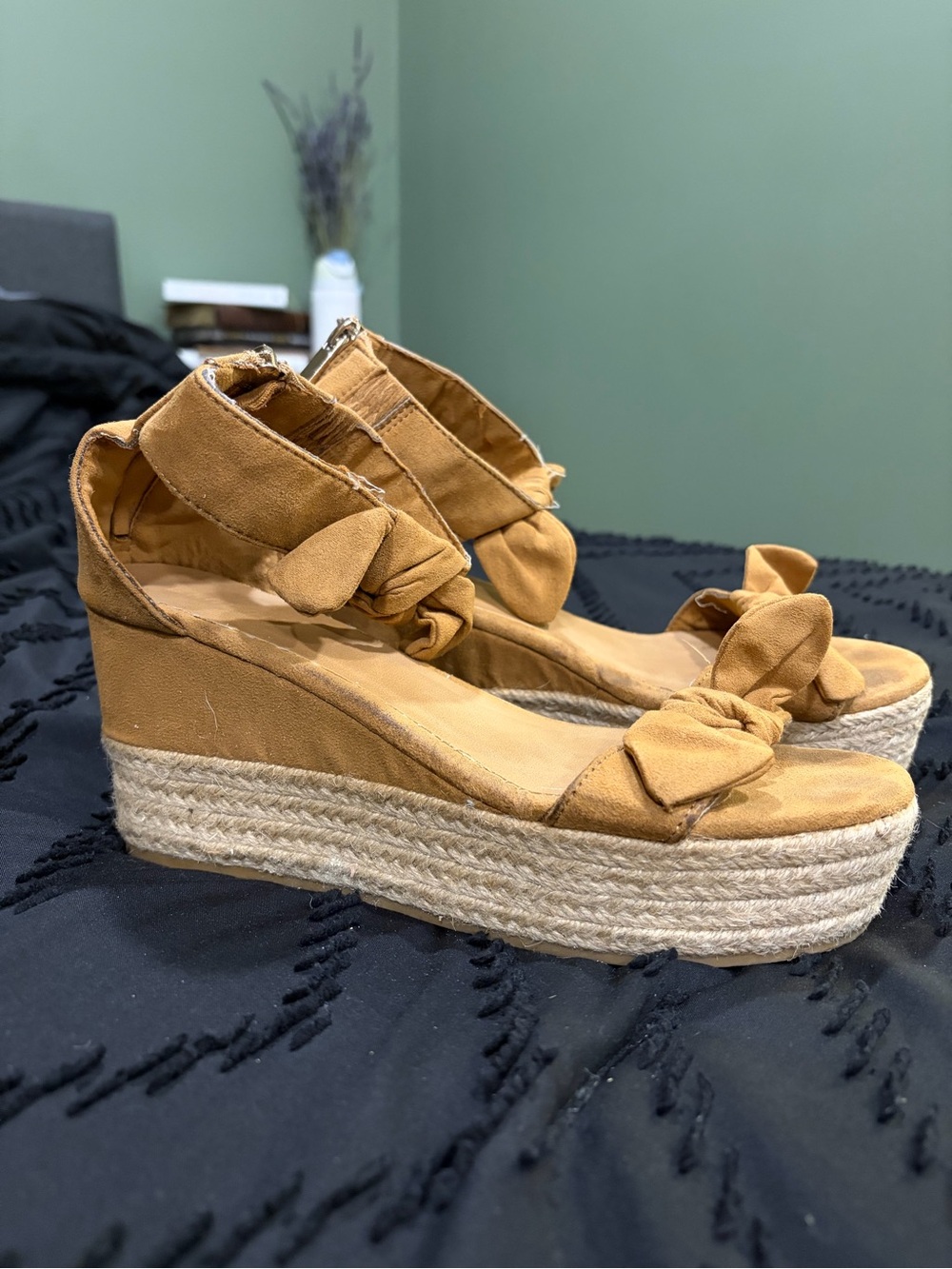 BAMBOO Women’s Espadrille Wedge Sandals